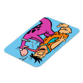 Magnet Flexible Dino Licking Fred Flintstone (Côté Gauche)
