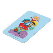 Magnet Flexible Dino Ranch Friends (Côté Gauche)