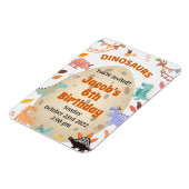 Magnet Flexible Dinosaur fête d'anniversaire avec gros Oeuf Dino (Côté Gauche)