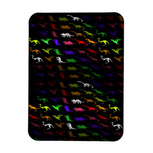 Magnet Flexible Dinosaur inhabituel cool arc-en-ciel coloré mignon
