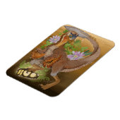 Magnet Flexible Dinosaur Raptor Jungle Art (Côté Gauche)