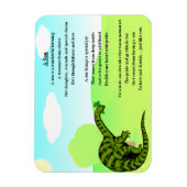 Magnet Flexible Dinosaur Son Aimant Poem (Vertical)