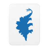 Magnet Flexible Dinosaure Bleu (Vertical)