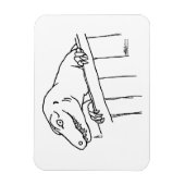Magnet Flexible Dinosaure de quartier convivial (Vertical)
