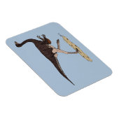 Magnet Flexible Dinosaure ornithomimus crétacé (Côté Droit)