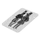 Magnet Flexible Dinosaures Hommes Sortent La Nuit (Côté Gauche)