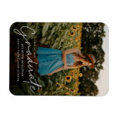 Magnet Flexible Diplôme de Photo Simple Script Moderne (Horizontal)