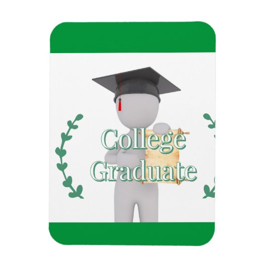 Magnet Flexible Diplômé du Collège (Vertical)