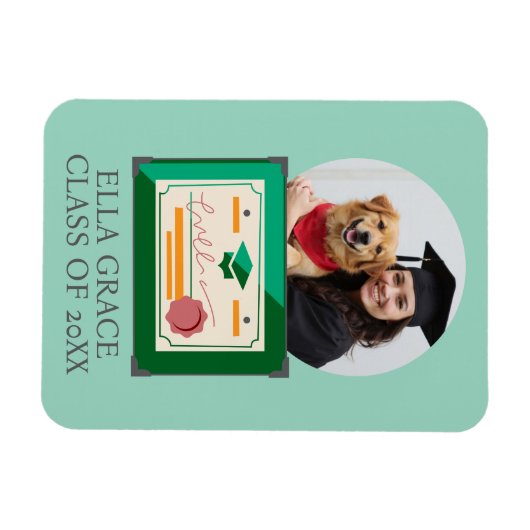 Magnet Flexible Diplômé personnalisé photo cadre de graduation (Horizontal)