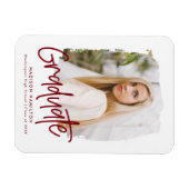 Magnet Flexible Diplôme photo du script de la Bourgogne de Preppy (Horizontal)