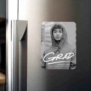 Magnet Flexible Diplôme photo en pointillé moderne