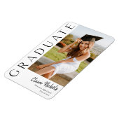 Magnet Flexible Diplôme Photo Vertical Moderne (Côté Gauche)