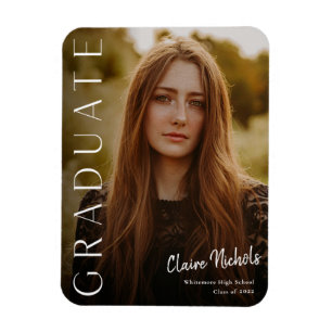 Magnet Flexible Diplôme Photo Vertical Moderne