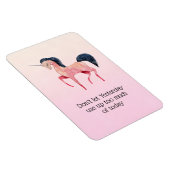 Magnet Flexible Dire "licorne rose" avec Mane noir (Côté Droit)