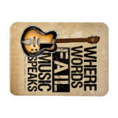 Magnet Flexible Discours de musique (Horizontal)