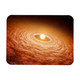 Magnet Flexible Disque De Matériel Autour De Star Fu Orionis.