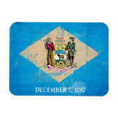 Magnet Flexible Distorsion du drapeau Delaware (Horizontal)