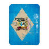 Magnet Flexible Distorsion du drapeau Delaware (Vertical)