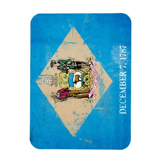 Magnet Flexible Distorsion du drapeau Delaware (Vertical)