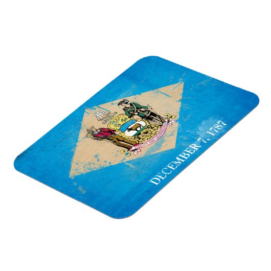 Magnet Flexible Distorsion du drapeau Delaware (Côté Gauche)