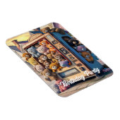 Magnet Flexible Distributeur rempli de nounours (Côté Droit)