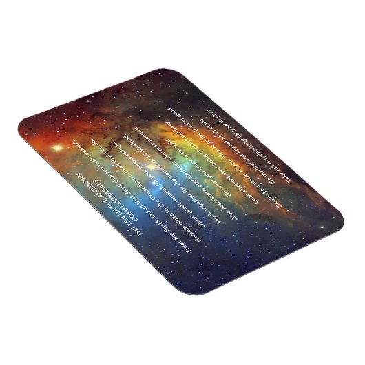 Magnet Flexible Dix commandements amérindiens (Côté Droit)