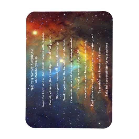 Magnet Flexible Dix commandements amérindiens (Vertical)