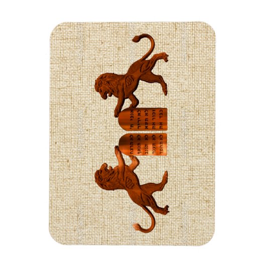 Magnet Flexible Dix commandements et lions (Vertical)