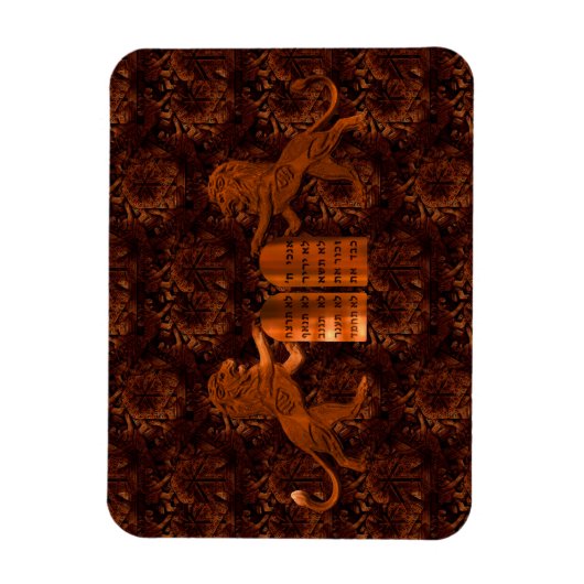 Magnet Flexible Dix commandements et lions (Vertical)