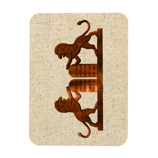 Magnet Flexible Dix commandements et lions (Vertical)