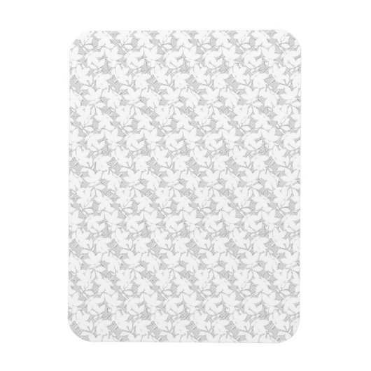 Magnet Flexible Dix-neuf designs décoratifs (Vertical)