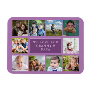 Magnet Flexible Dix photos de famille Collage d'aimant personnalis