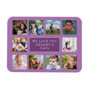Magnet Flexible Dix photos de famille Collage d'aimants personnali