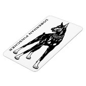 Magnet Flexible doberman pinscher (Côté Gauche)