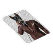 Magnet Flexible Doberman sur téléphone (Côté Droit)