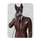 Magnet Flexible Doberman sur téléphone (Vertical)