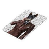 Magnet Flexible Doberman sur téléphone (Côté Gauche)