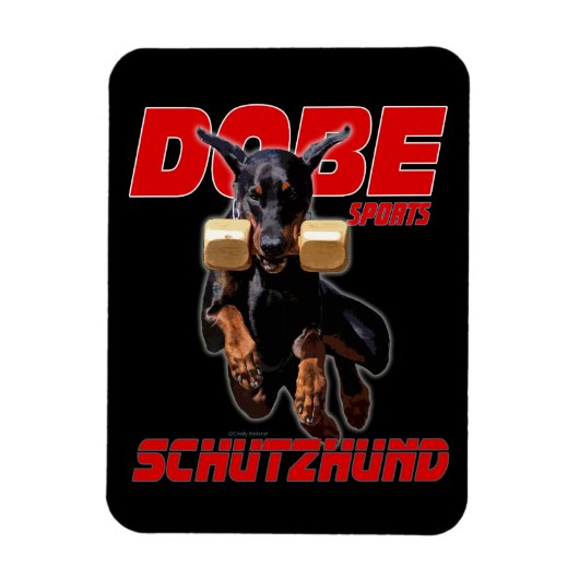 Magnet Flexible Dobermann Pinscher schutzhund aimant de saut (Vertical)