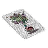 Magnet Flexible Dodo en Teacup avec libellules (Côté Droit)