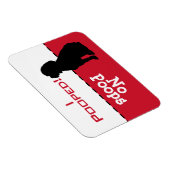 Magnet Flexible Dog Dog To Go Potty Poop Magnet, beagle hound (Côté Droit)