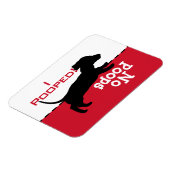 Magnet Flexible Dog Dog To Go Potty Poop Magnet, dachshund doxie (Côté Gauche)