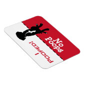 Magnet Flexible Dog Doit Aller Potty Poop Magnet, Grand Laboratoir (Côté Droit)