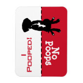 Magnet Flexible Dog Doit Aller Potty Poop Magnet, Grand Laboratoir (Vertical)