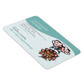 Magnet Flexible Dog Groomer Pet Spa Business Seafoam (Côté Droit)