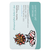 Magnet Flexible Dog Groomer Pet Spa Business Seafoam (Vertical)