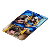 Magnet Flexible Dogs and Cat Grads in Photo Booth (Côté Gauche)