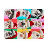 Magnet Flexible Dogs and Cats with Santa Beard (Horizontal)