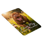 Magnet Flexible Dogue de Bordeaux Frigo personnalisé (Côté Droit)