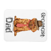 Magnet Flexible Dogue de Bordeaux Papa (Horizontal)