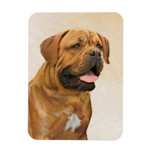 Magnet Flexible Dogue de Bordeaux Peinture - Cute Original Chien A
